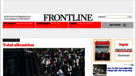 What Frontline.in website looked like in 2017 (6 years ago)