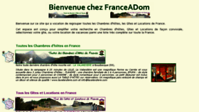 What Franceadom.fr website looked like in 2017 (6 years ago)