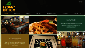 What Froggybottompub.com website looked like in 2017 (7 years ago)