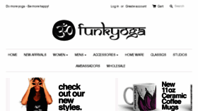 What Funkyyoga.com website looked like in 2017 (6 years ago)