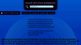 What French-resources.org website looked like in 2017 (7 years ago)
