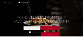 What Foodora.de website looked like in 2017 (7 years ago)