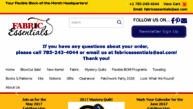 What Fabricessentials.com website looked like in 2017 (6 years ago)