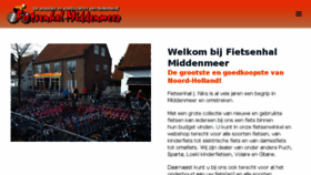 What Fietsenhalmiddenmeer.nl website looked like in 2017 (6 years ago)
