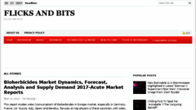 What Flicksandbits.com website looked like in 2017 (6 years ago)
