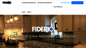 What Fiderio.com website looked like in 2017 (6 years ago)