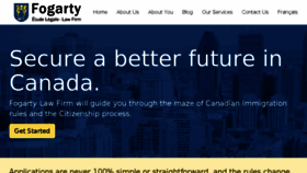 What Fogartylaw.ca website looked like in 2017 (6 years ago)