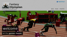 What Fantasyolympian.com website looked like in 2017 (7 years ago)