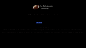 What Football-eu.com website looked like in 2017 (6 years ago)