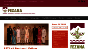 What Fezana.org website looked like in 2017 (6 years ago)