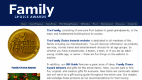 What Familychoiceawards.com website looked like in 2017 (6 years ago)