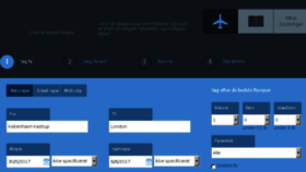 What Flightfinder.dk website looked like in 2017 (6 years ago)