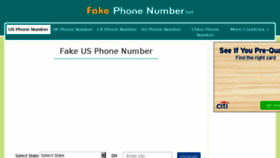 What Fakephonenumber.net website looked like in 2017 (6 years ago)