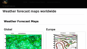 What Forecastmaps.eu website looked like in 2017 (6 years ago)