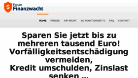 What Finanzwacht.de website looked like in 2017 (6 years ago)
