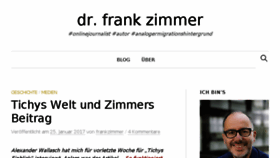 What Frankzimmer.de website looked like in 2017 (7 years ago)