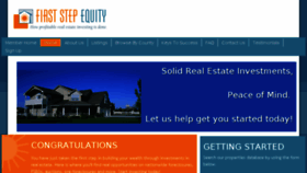 What Firststepequity.com website looked like in 2017 (6 years ago)