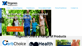 What Fitgenes.com.au website looked like in 2017 (6 years ago)