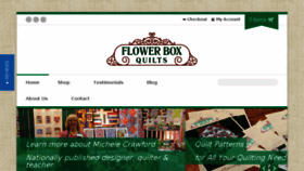 What Flowerboxquilts.com website looked like in 2017 (6 years ago)