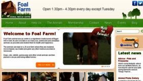 What Foalfarm.org.uk website looked like in 2017 (6 years ago)
