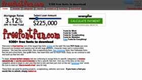 What Freefontfun.com website looked like in 2017 (6 years ago)
