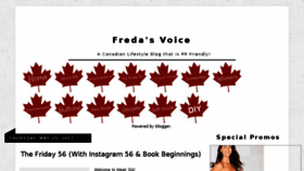 What Fredasvoice.com website looked like in 2017 (7 years ago)