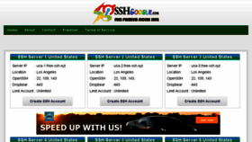 What Free-ssh.xyz website looked like in 2017 (6 years ago)
