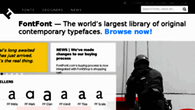 What Fontfont.com website looked like in 2017 (7 years ago)
