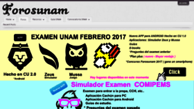 What Forosunam.com website looked like in 2017 (6 years ago)