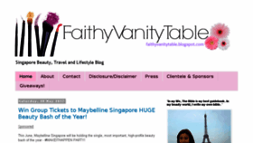 What Faithyvanitytable.blogspot.sg website looked like in 2017 (6 years ago)