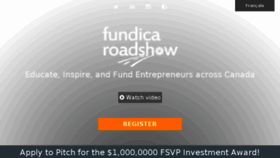 What Fundingroadshow.com website looked like in 2017 (6 years ago)
