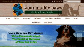 What Fourmuddypaws.com website looked like in 2017 (6 years ago)