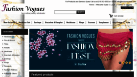 What Fashionvogues.com website looked like in 2017 (6 years ago)