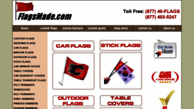 What Flagsmade.com website looked like in 2017 (6 years ago)