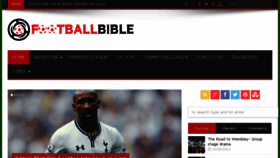 What Footballbible.net website looked like in 2017 (6 years ago)