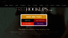 What Freehookup.com website looked like in 2017 (6 years ago)
