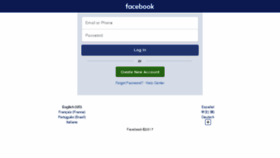 What Facebook.ie website looked like in 2017 (6 years ago)