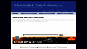 What Facebookunblocking.com website looked like in 2017 (6 years ago)