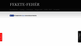 What Fekete-feher.info website looked like in 2017 (6 years ago)