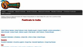 What Festivalsinindia.net website looked like in 2017 (6 years ago)