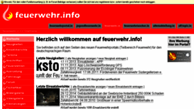 What Feuerwehr.info website looked like in 2017 (9 years ago)