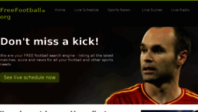 What Freefootball.org website looked like in 2017 (6 years ago)