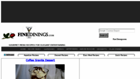 What Finedinings.com website looked like in 2017 (6 years ago)