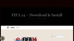 What Fifa14installer.wordpress.com website looked like in 2017 (7 years ago)