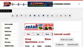 What Firesport.cz website looked like in 2017 (6 years ago)