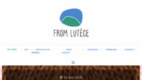 What Fromlutece.com website looked like in 2017 (8 years ago)