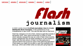 What Flashjournalism.com website looked like in 2017 (6 years ago)