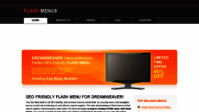 What Flashmenus.net website looked like in 2017 (6 years ago)