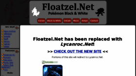 What Floatzel.net website looked like in 2017 (6 years ago)