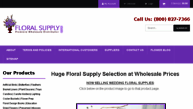 What Floralsupply.com website looked like in 2017 (6 years ago)
